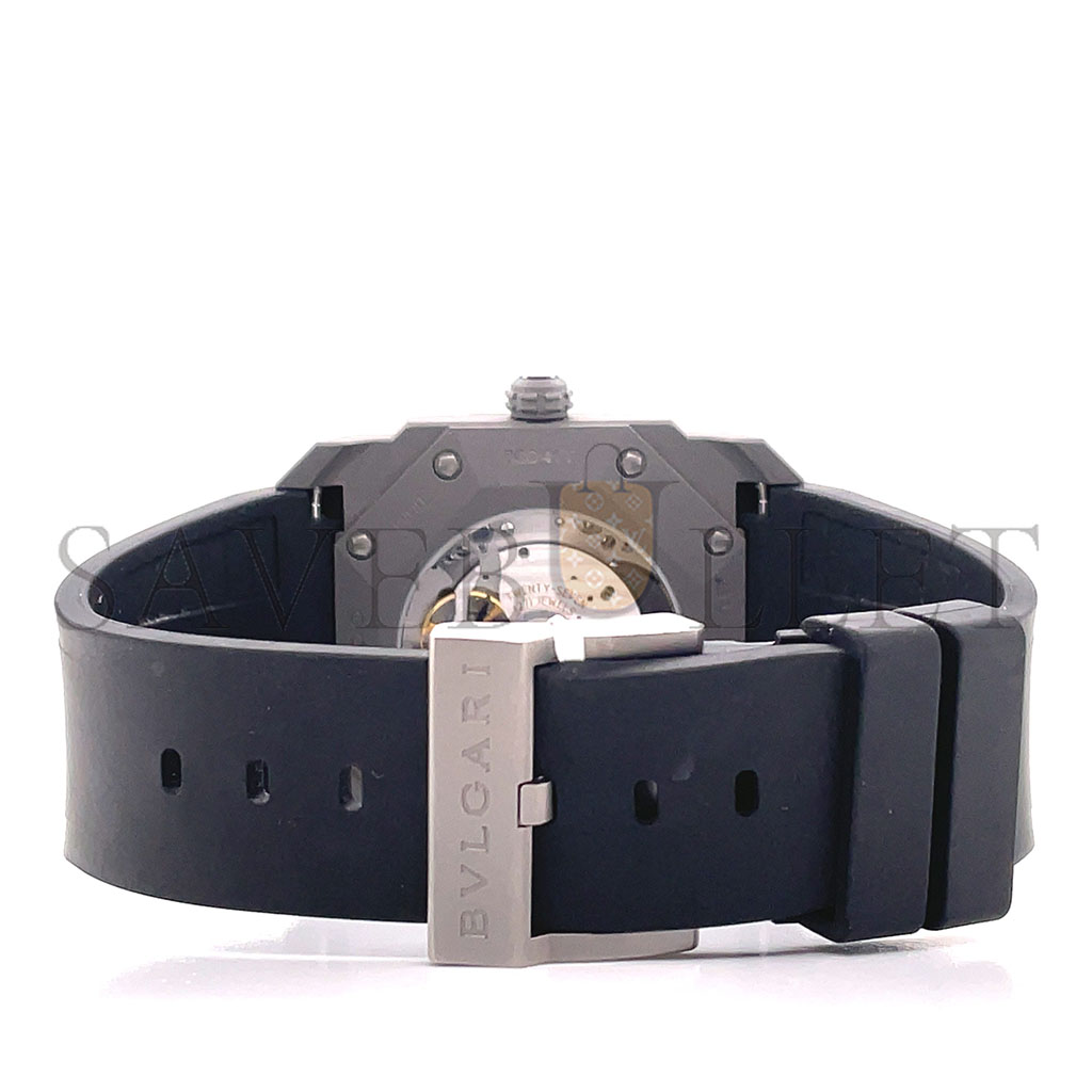 BVLGARI  AUTOMATIC GREY DIAL 41MM MEN'S WATCH 102858